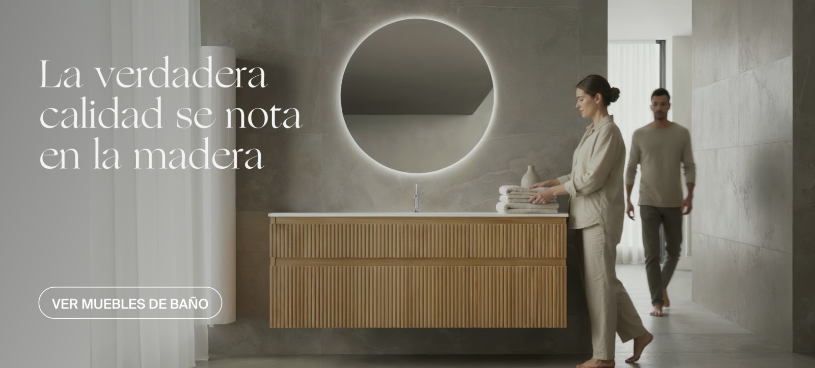 MUEBLES DE BAÑO DE MADERA MACIZA