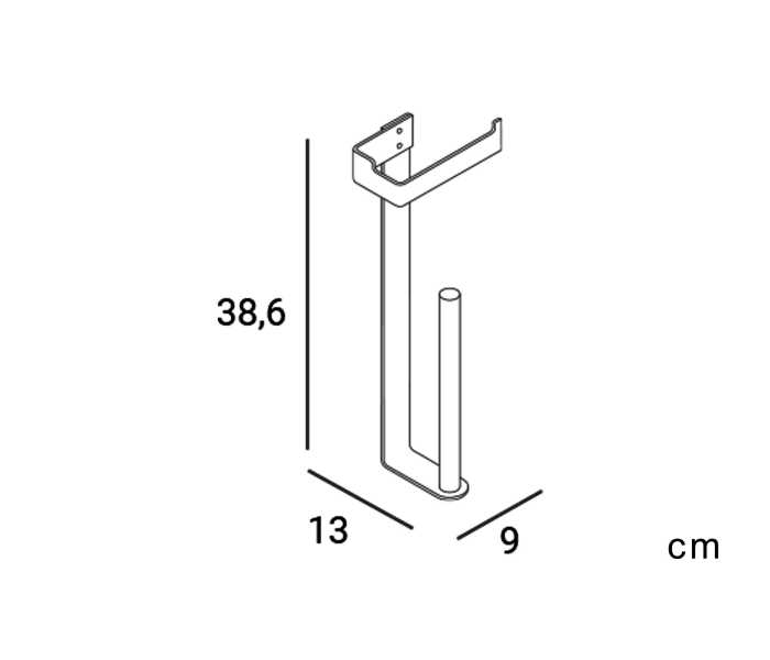 Portarrollo de baño Manillons Torrent Slim Croquis 12