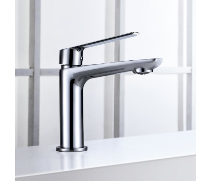 Grifo de lavabo monomando de Imex cromado 112x96 mm Teide