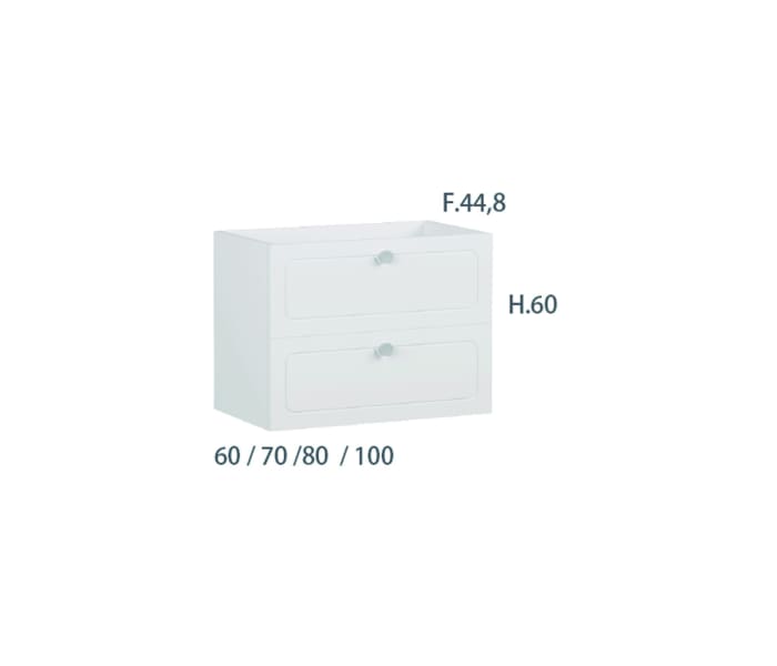 Mueble de baño Campoaras Dalma Croquis 3