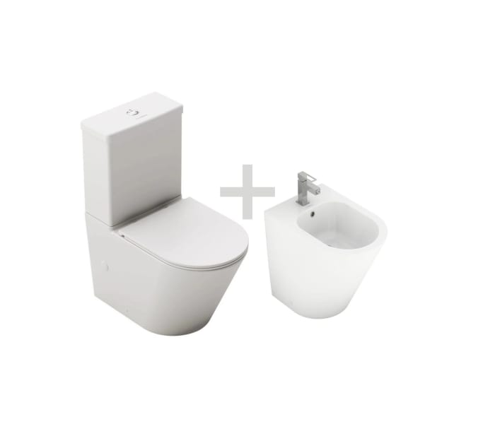 Pack inodoro compacto + bidé Fossil Natura Venecia Detalle 4