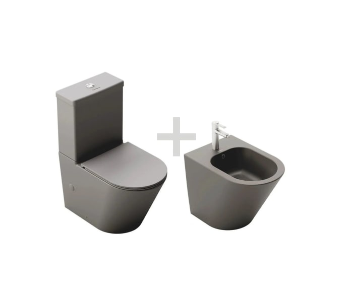 Pack inodoro compacto + bidé Fossil Natura Venecia Detalle 3