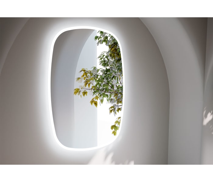 Espejo de baño con luz LED de Bruntec Nilo Detalle 1
