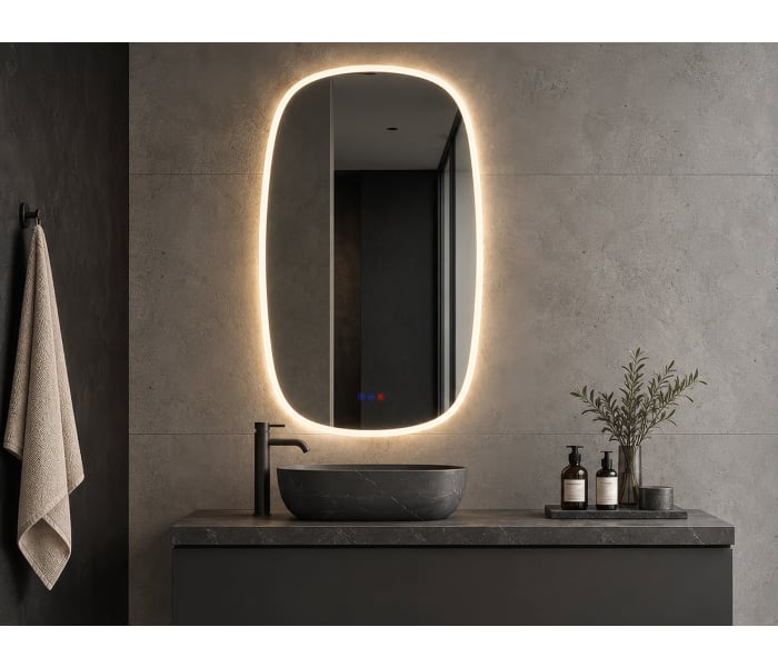 Espejo de baño con luz LED Bruntec Selene Principal 2