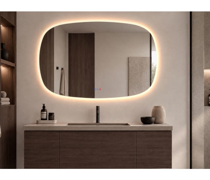 Espejo de baño con luz LED Bruntec Selene Principal 4