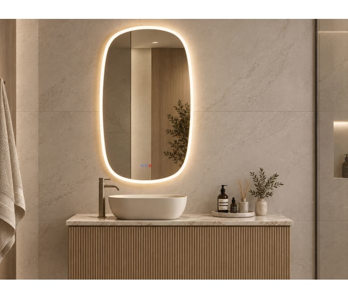Espejo de baño con luz LED Bruntec Selene Principal 5
