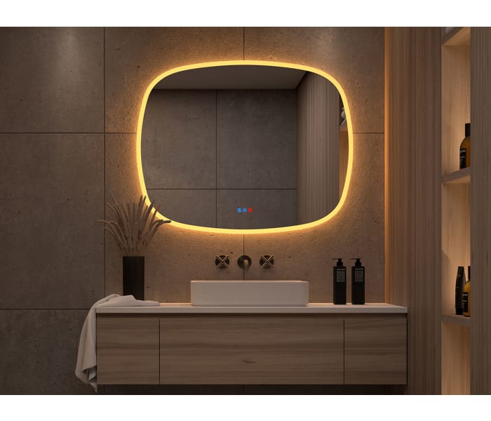 Espejo de baño con luz LED Bruntec Selene Principal 1