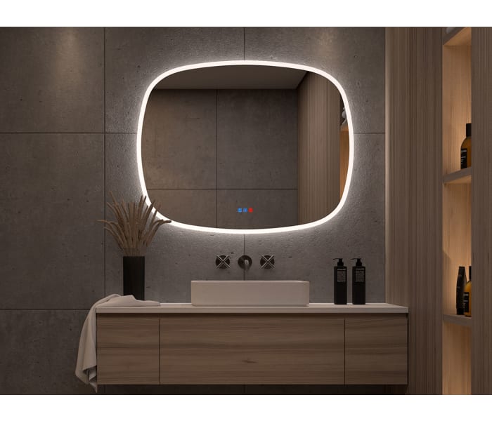 Espejo de baño con luz LED Bruntec Selene Principal 3
