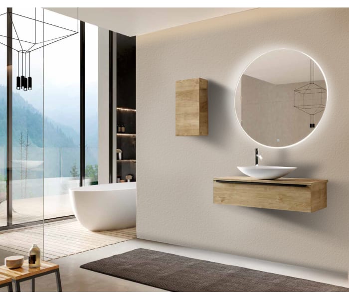 Mueble de baño con encimera de madera Coycama Landes Principal 0