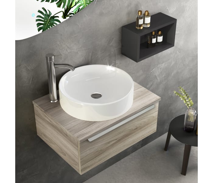 Mueble de baño con encimera de madera Coycama Landes Ambiente 6
