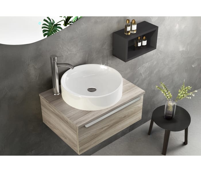 Mueble de baño con encimera de madera Coycama Landes Ambiente 6