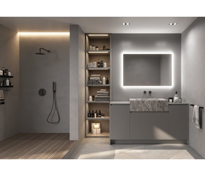 Espejo de baño con luz LED Ledimex Praga Ambiente 8