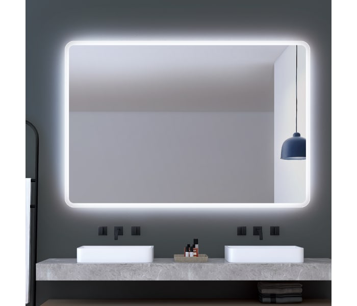 Espejo de baño con luz led led bluetooth antivaho 80x120 cm en