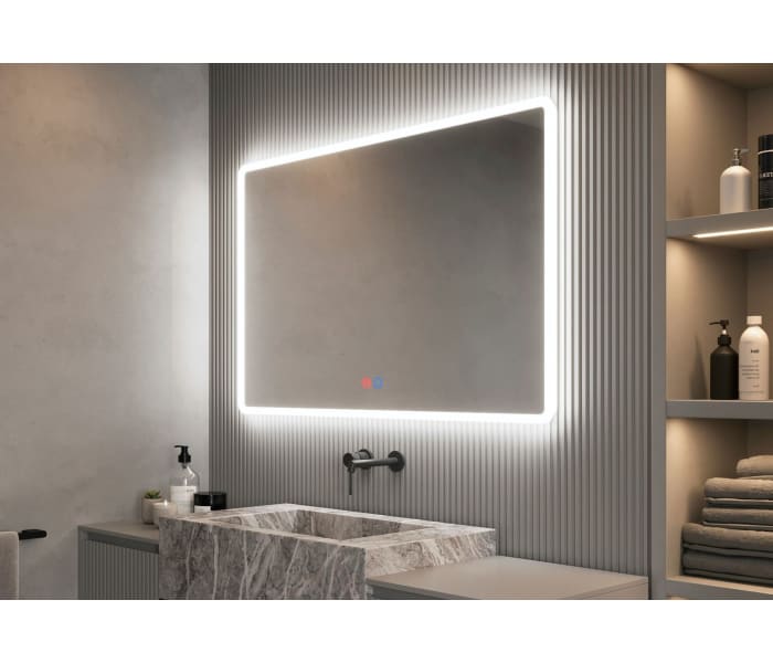 Espejo de baño con luz LED Ledimex Praga Principal 0