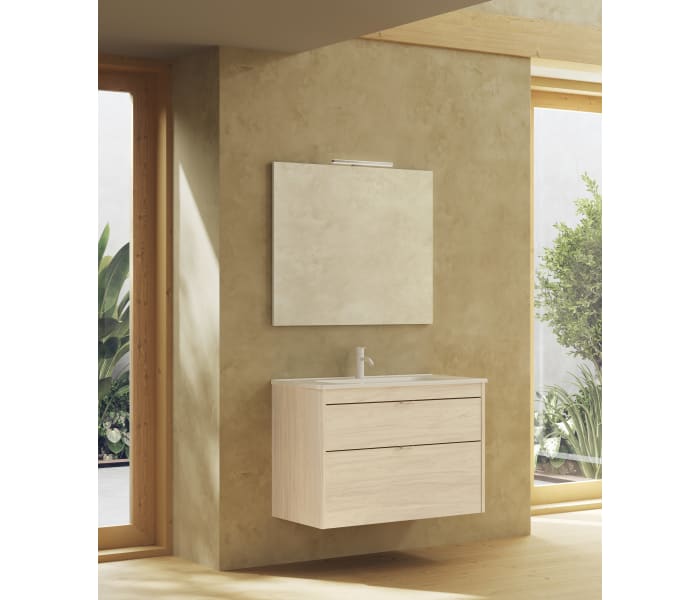 Mueble de baño MODULAR SPIRIT Salgar de 120 cm (90+30) con LAVABO desplazado