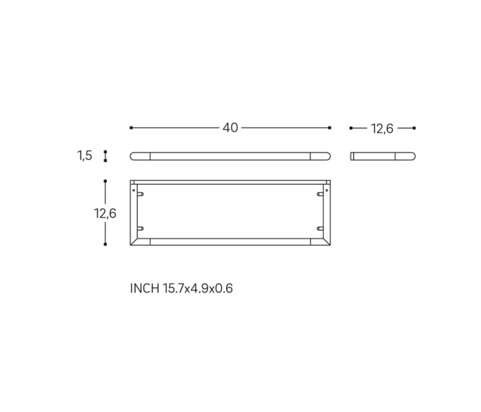Repisa de baño Cosmic Micra Croquis 2