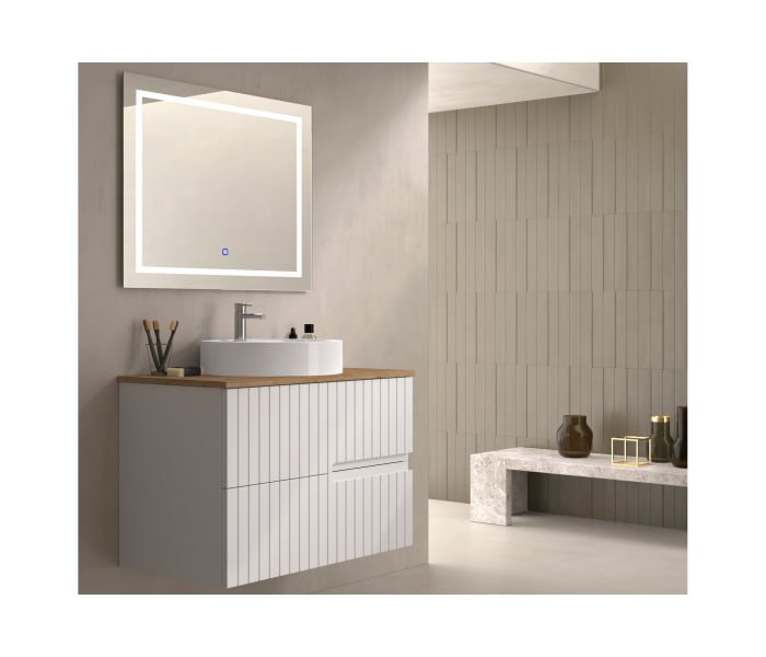 Mueble de baño con encimera de madera Bruntec Ebi colores Principal 0