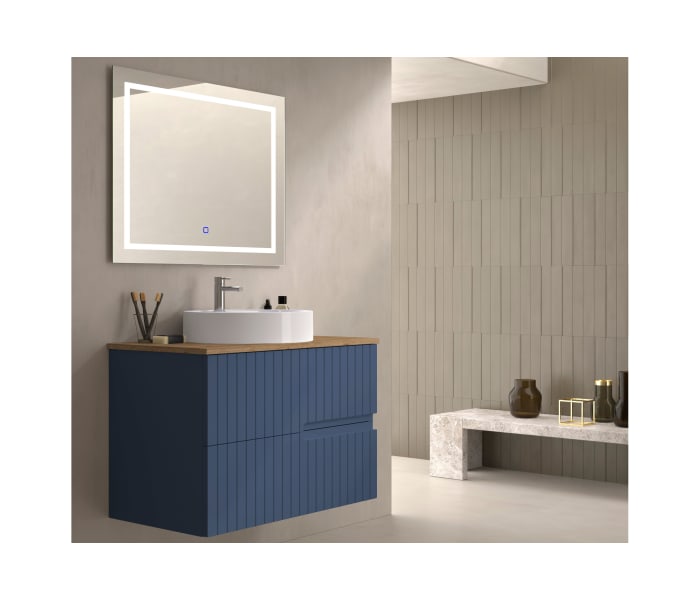 Mueble de baño con encimera de madera Bruntec Ebi colores Principal 7