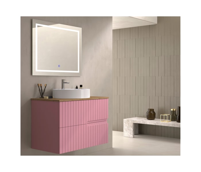 Mueble de baño con encimera de madera Bruntec Ebi colores Principal 9