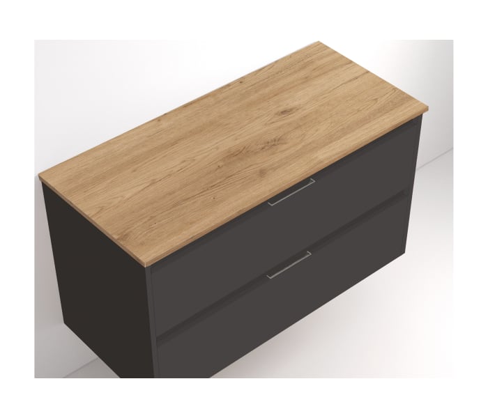 Mueble de baño con encimera de madera Bruntec Ebi colores Detalle 10