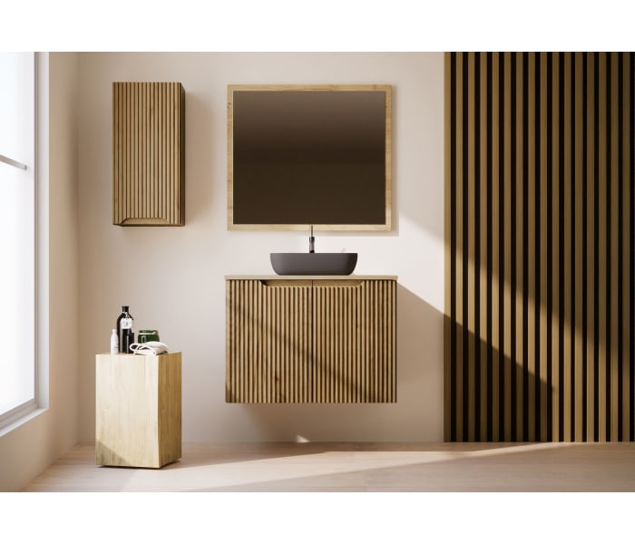 Mueble de Baño de madera maciza a Medida con encimera Bruntec Alpes 14 Principal 0