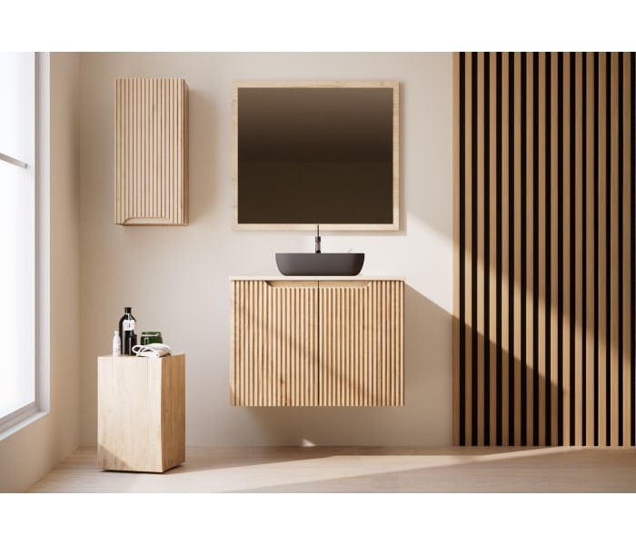 Mueble de Baño de madera maciza a Medida con encimera Bruntec Alpes 14 Principal 1