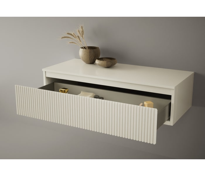 Cajonera con encimera de DMF, madera lacada Bruntec Alpes Detalle 2