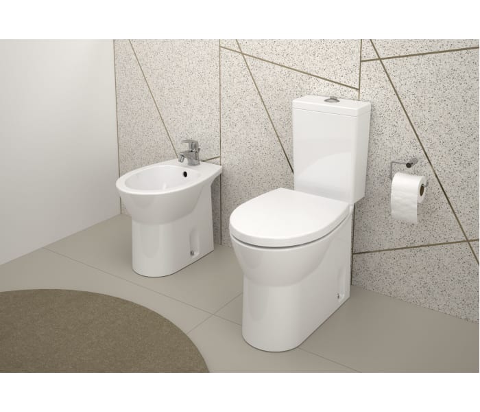 Pack inodoro + bidé Unisan Sanindusa Easy Principal 0