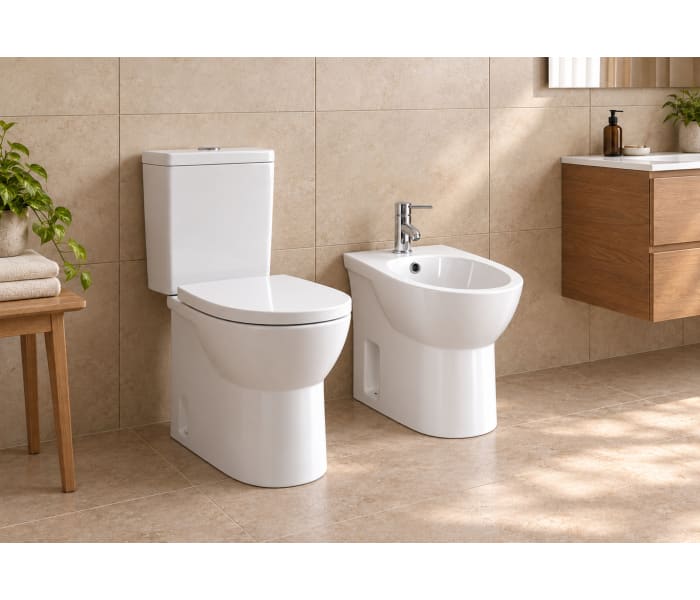 Pack inodoro + bidé Unisan Sanindusa Easy Ambiente 8