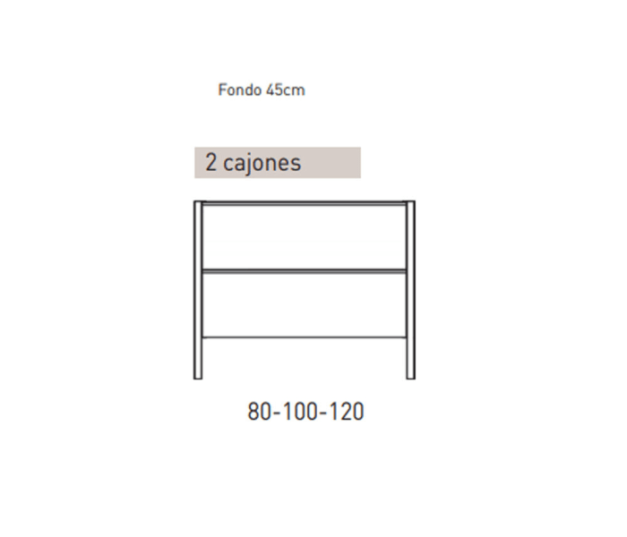 Mueble de baño Viso Icon Croquis 27