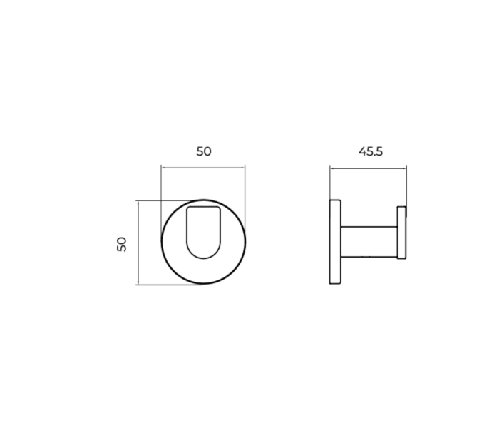 Percha de baño (2 unidades) Medimex Practic Croquis 7