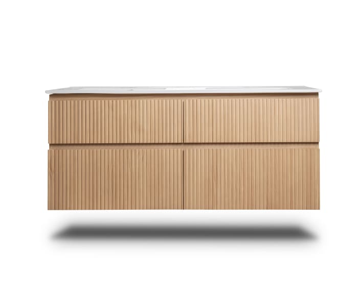 Conjunto de mueble de baño madera maciza palilleria Bruntec Alpes 7 Detalle 3