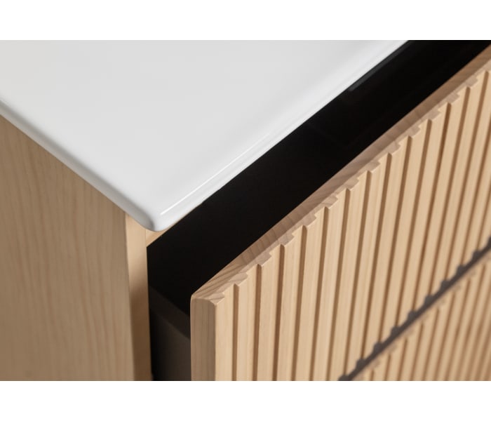 Conjunto de mueble de baño madera maciza palilleria Bruntec Alpes 7 Detalle 4