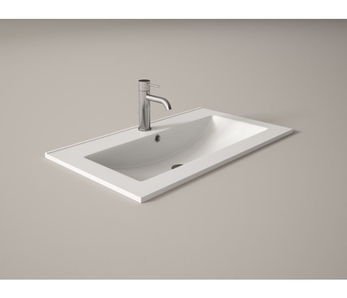 Lavabo encastrado fondo reducido 39,5 cm Flat Principal 0