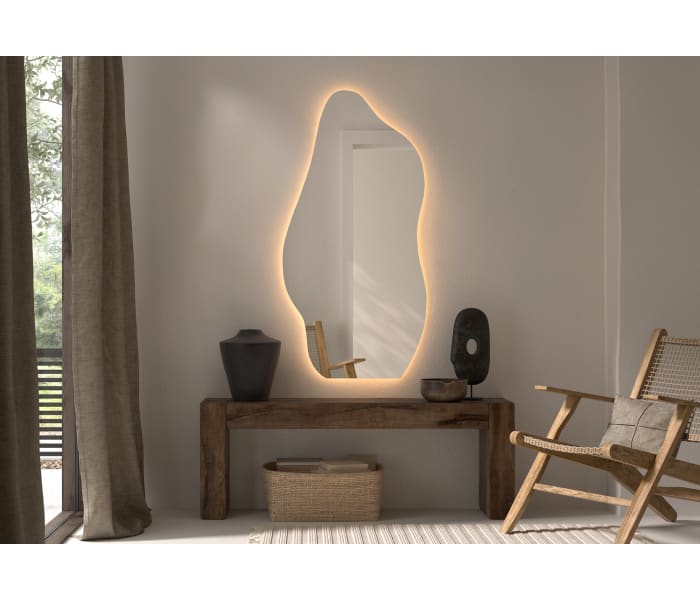 Espejo de baño con luz LED Bruntec Nature Principal 2