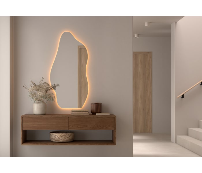 Espejo de baño con luz LED Bruntec Nature Ambiente 8