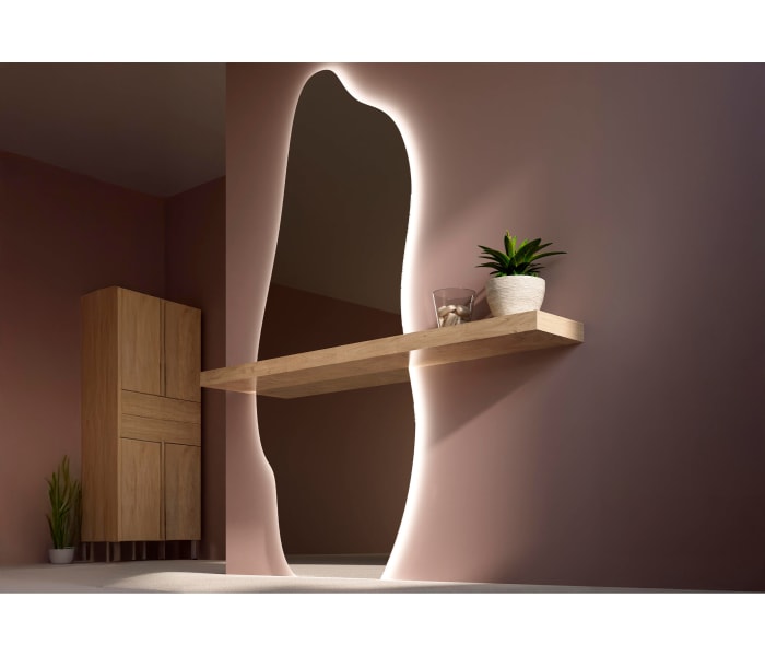 Espejo de baño con luz LED de Bruntec Nature Ambiente 1