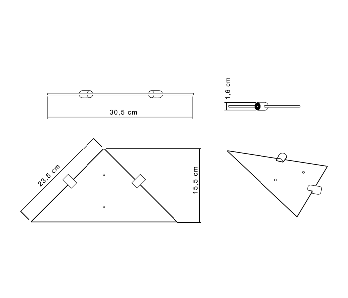 Repisa de baño Cosmic Logic Croquis 4