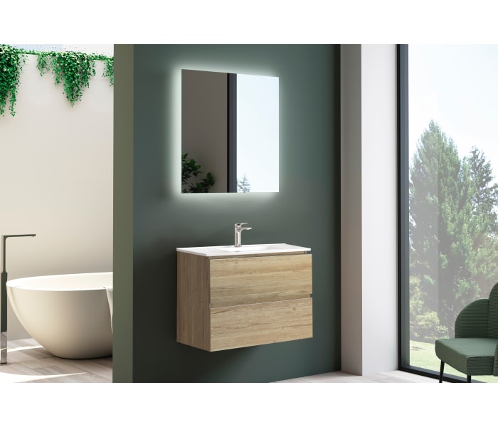 Conjunto mueble de baño fondo reducido 39 cm Bruntec Roma Principal 2