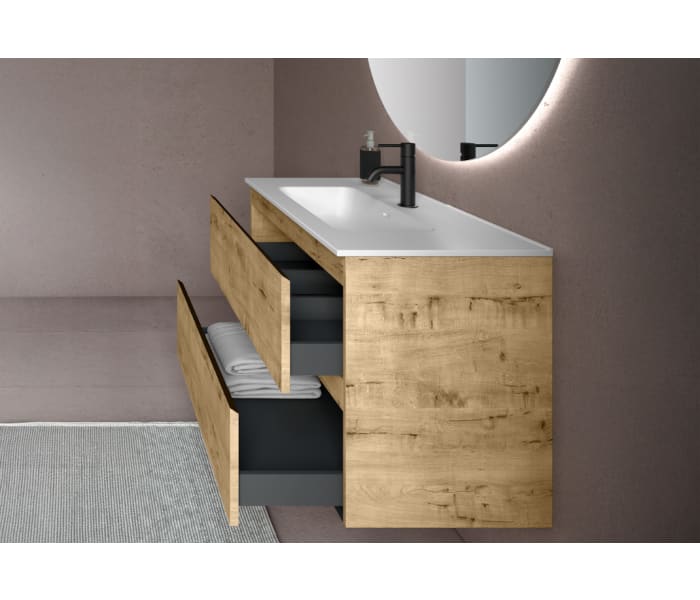 Conjunto mueble de baño fondo reducido 39 cm Bruntec Roma Detalle 5