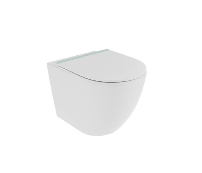 Pack inodoro + cisterna empotrada + pulsador Fossil Natura Elba blanco mate Detalle 2