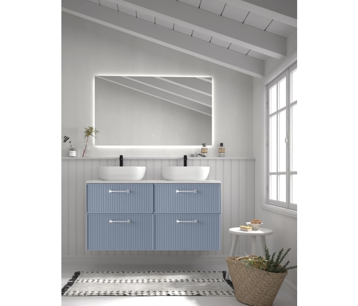 Mueble de baño con encimera de Microtec de Avila Dos Blanca Principal 4