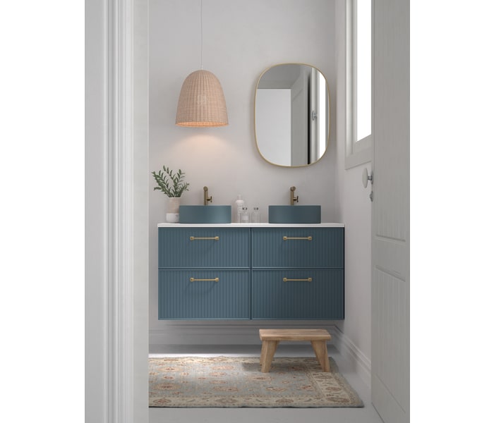 Mueble de baño con encimera de Microtec de Avila Dos Blanca Principal 0