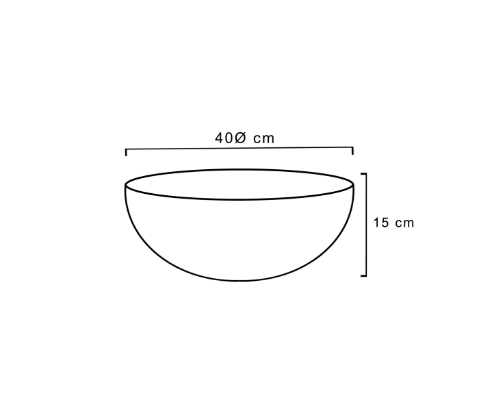 Lavabo sobre encimera Art and Bath Génova Croquis 2