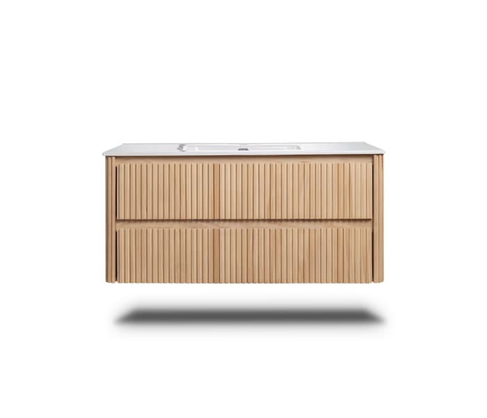 Conjunto de mueble de baño con lavabo encastrado Bruntec Baviera Detalle 1