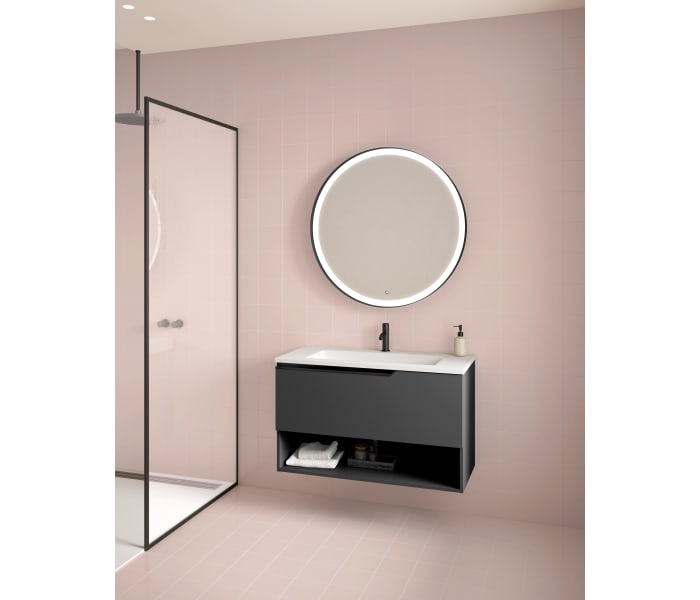 Mueble de baño suspendido 1 cajón con lavabo color Valenti Modelo