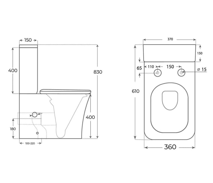Inodoro compacto Fossil Natura Koa Croquis 4