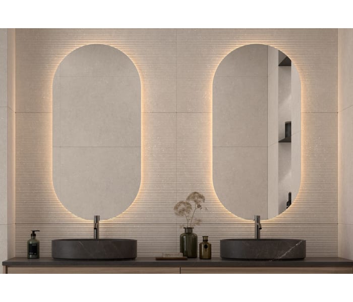 Espejo de baño con luz LED Bruntec Delta Principal 0