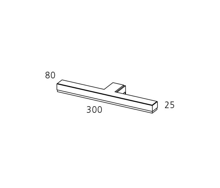 Aplique de luz Led Visobath Nova Croquis 2