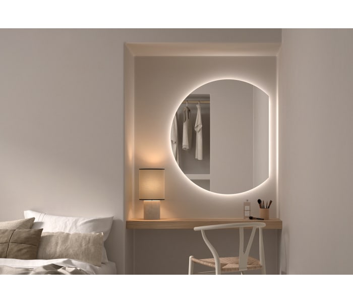 Espejo media luna con luz LED Bruntec Zoni Ambiente 7